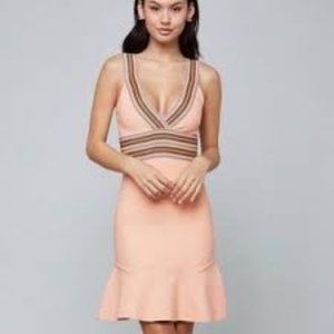 Bebe Stripe Detail Bandage Dress NWT
